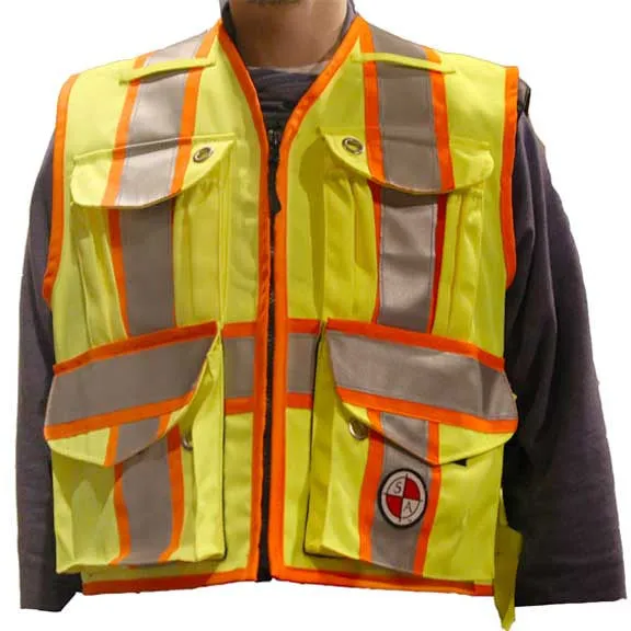 PC15X Party Chief Vest, HEAVY DUTY Orange, Yellow, Lime Green