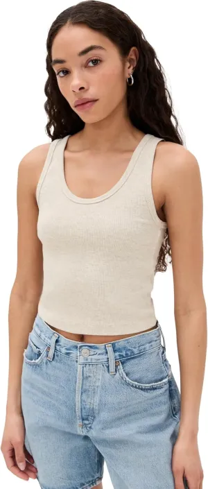 perfectwhitetee Women's Blondie Structured Rib Bra Friendly Tank