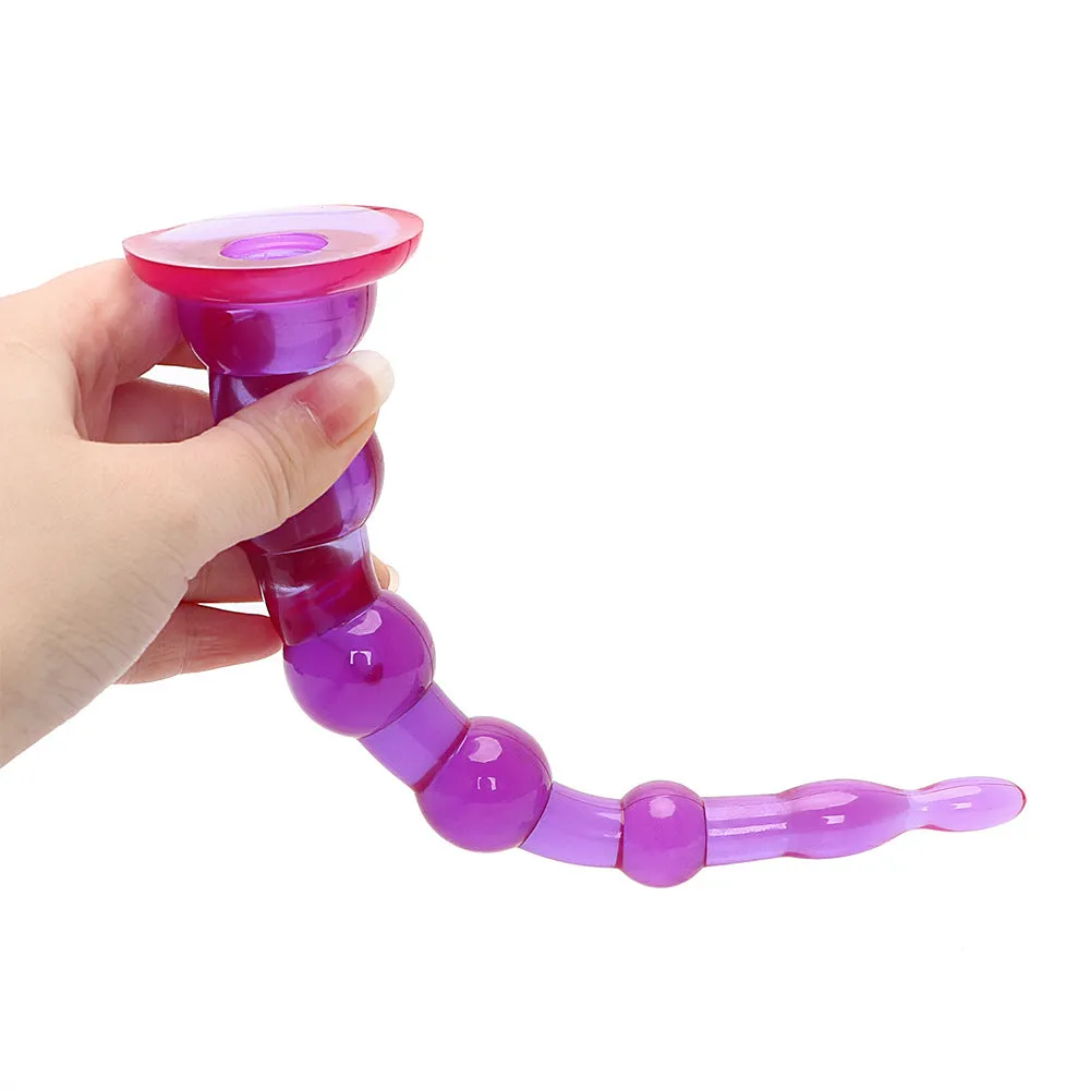 Purple Anal Bead Butt Plug