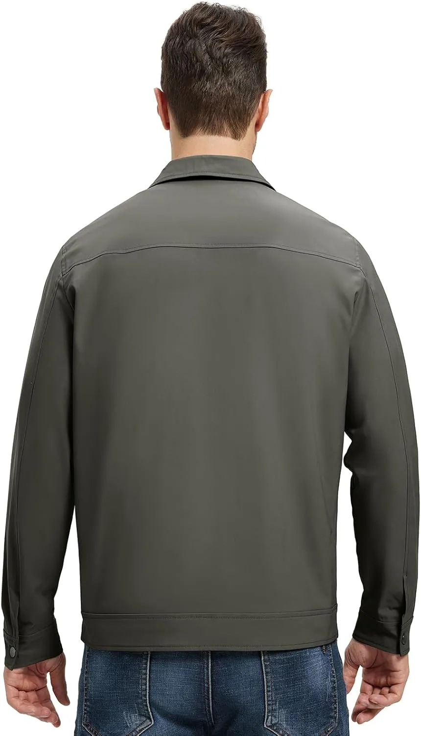 Rdruko Men's Light Jackets Windbreaker Spring Fall Lightweight Jackets Caual Stylish Jacket with Pockets