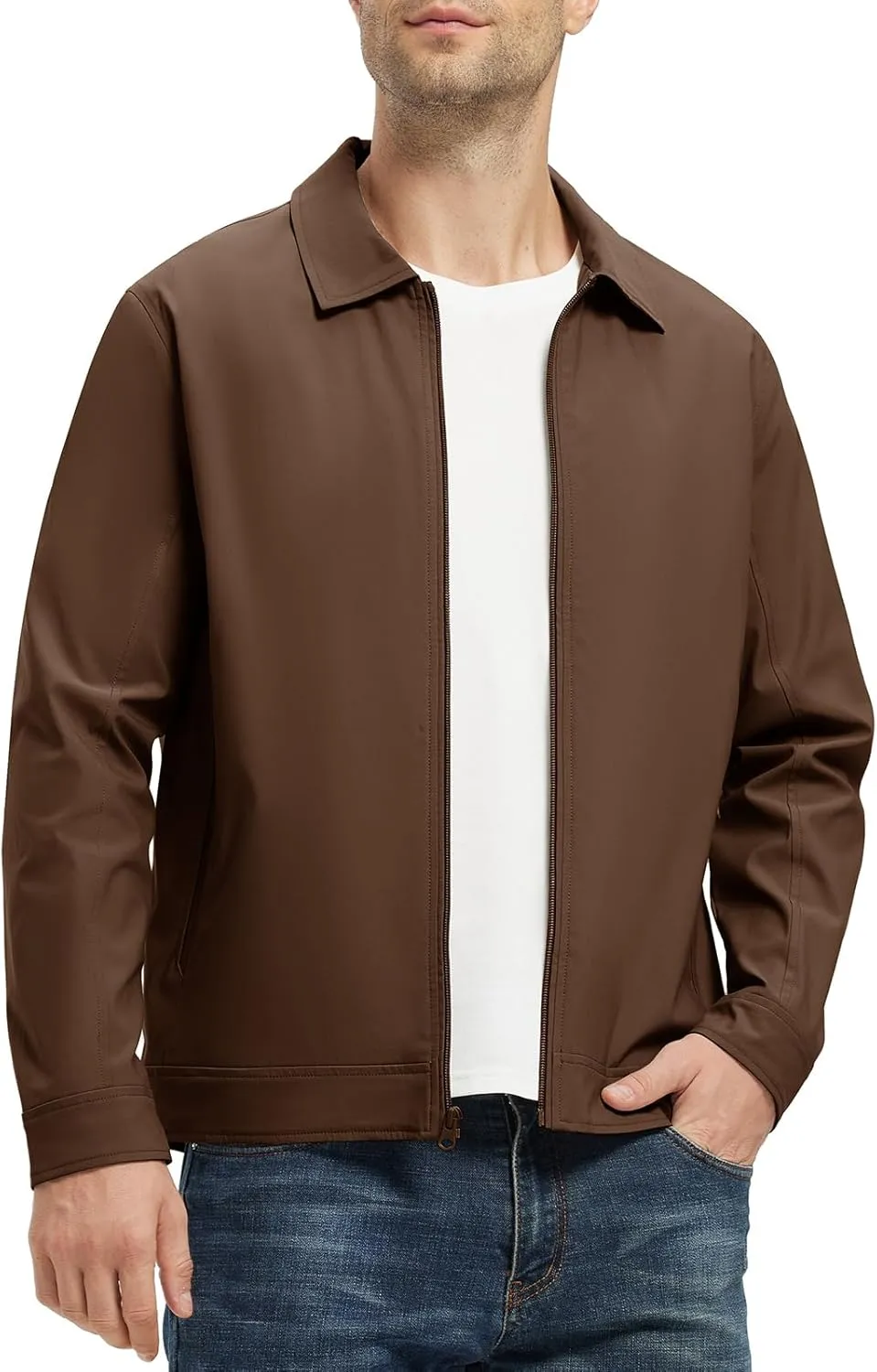 Rdruko Men's Light Jackets Windbreaker Spring Fall Lightweight Jackets Caual Stylish Jacket with Pockets