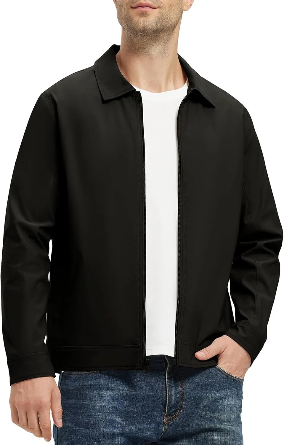 Rdruko Men's Light Jackets Windbreaker Spring Fall Lightweight Jackets Caual Stylish Jacket with Pockets