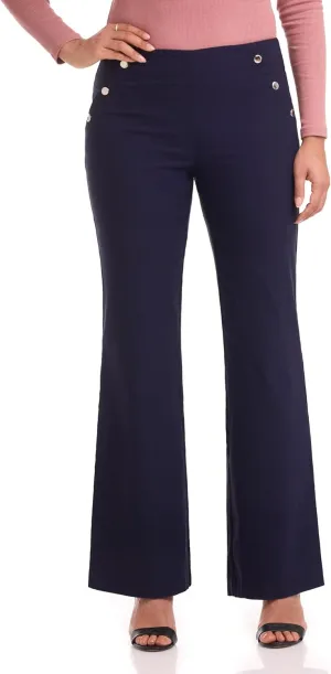 Rekucci Women's Comfort Wide Leg Pull-On Pant