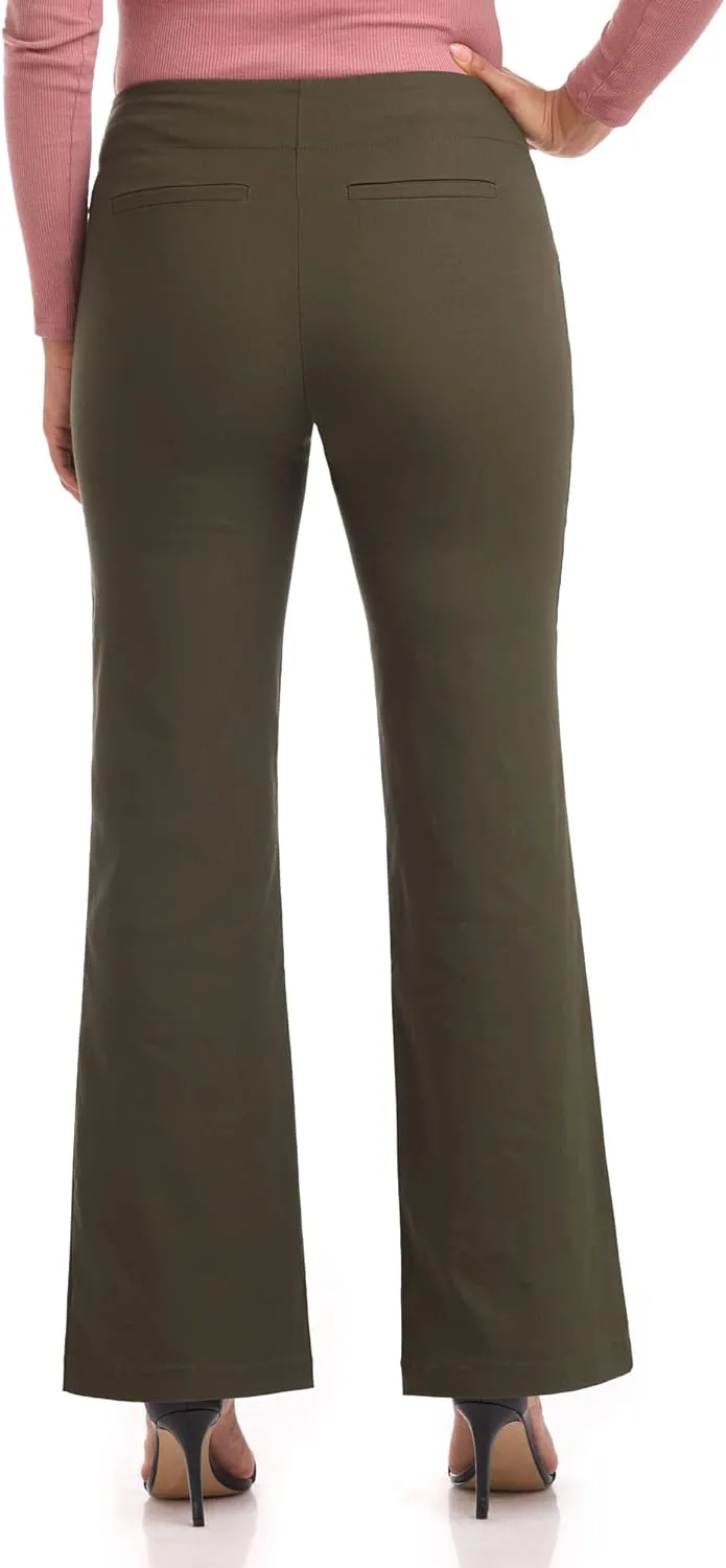 Rekucci Women's Comfort Wide Leg Pull-On Pant