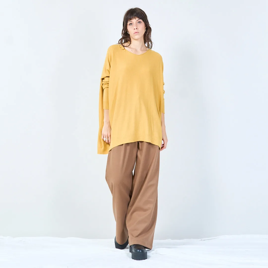 Relaxed fit oversized knit top wholesale