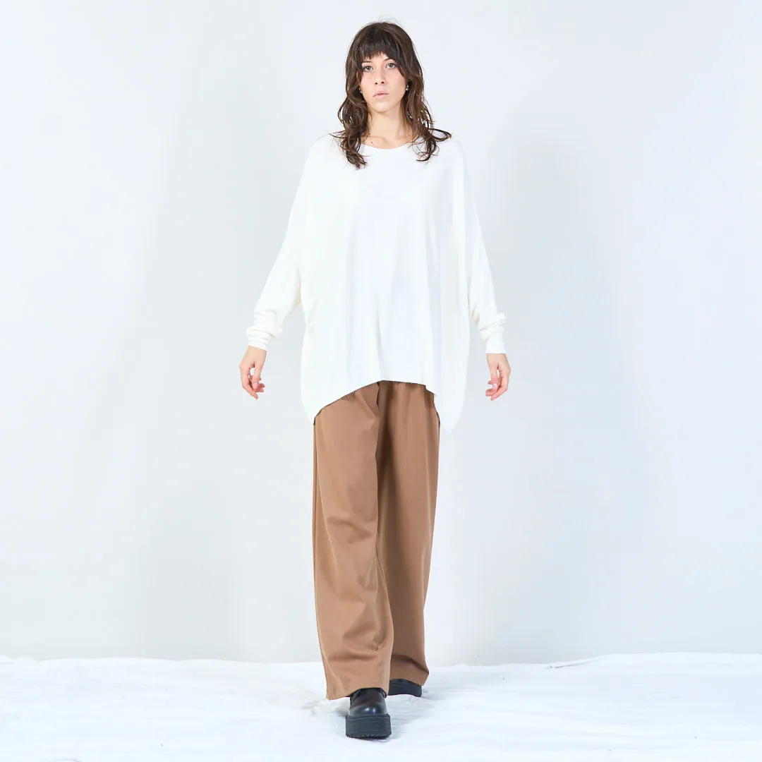 Relaxed fit oversized knit top wholesale