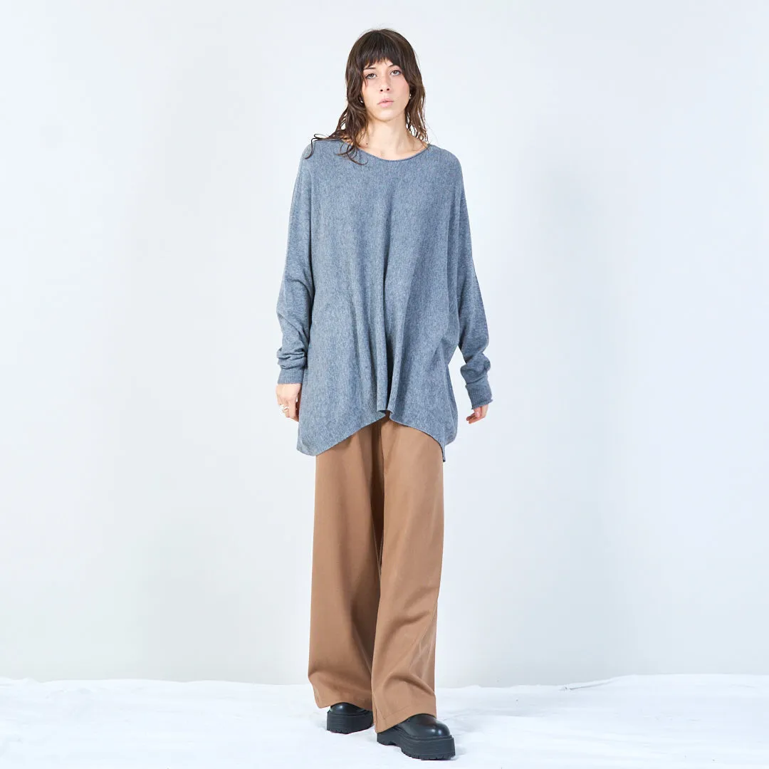 Relaxed fit oversized knit top wholesale