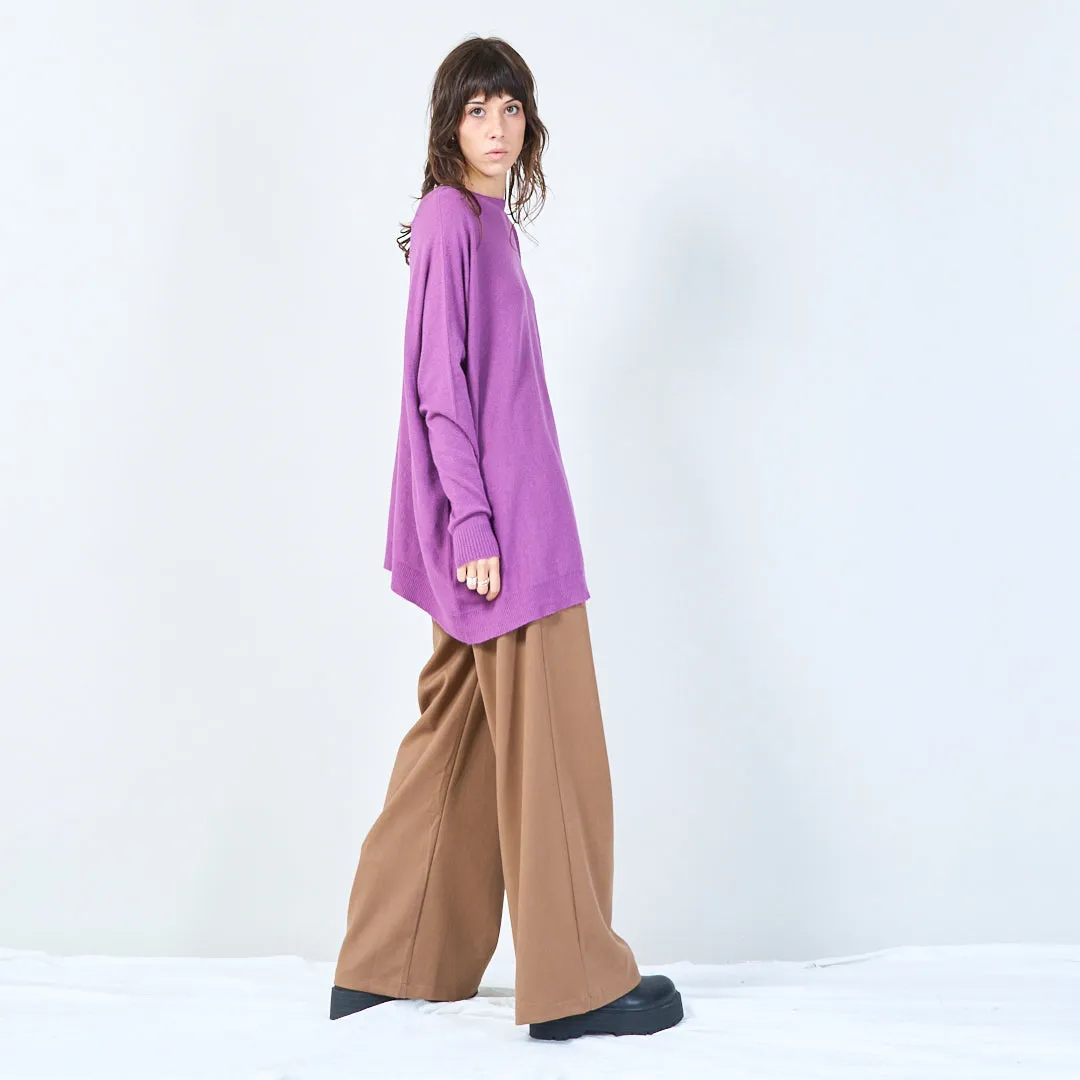 Relaxed fit oversized knit top wholesale