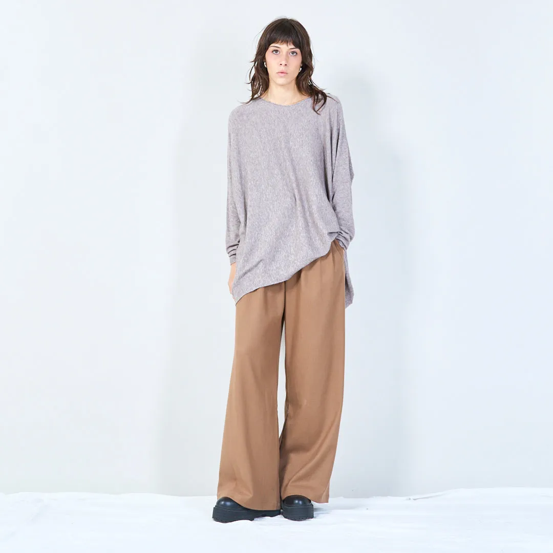 Relaxed fit oversized knit top wholesale