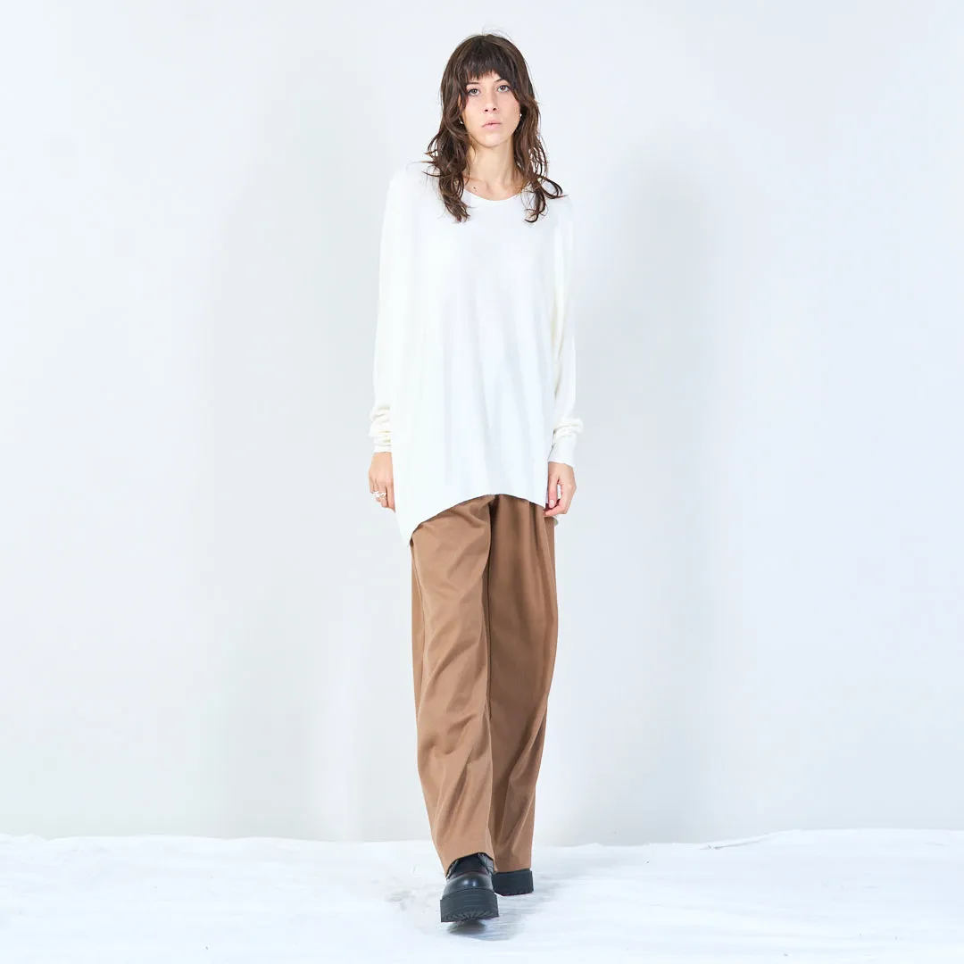 Relaxed fit oversized knit top wholesale