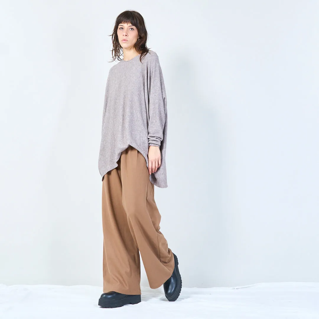 Relaxed fit oversized knit top wholesale