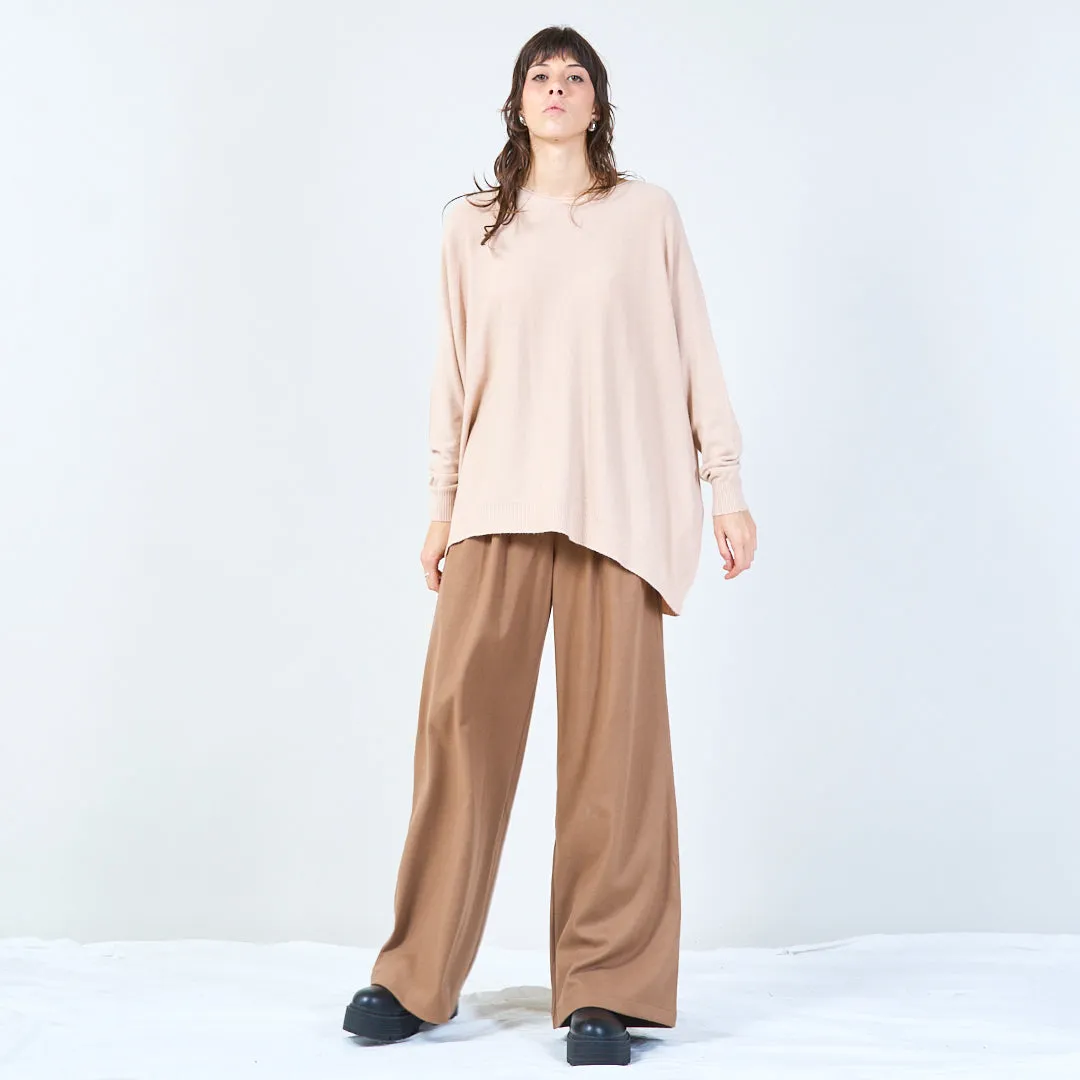 Relaxed fit oversized knit top wholesale