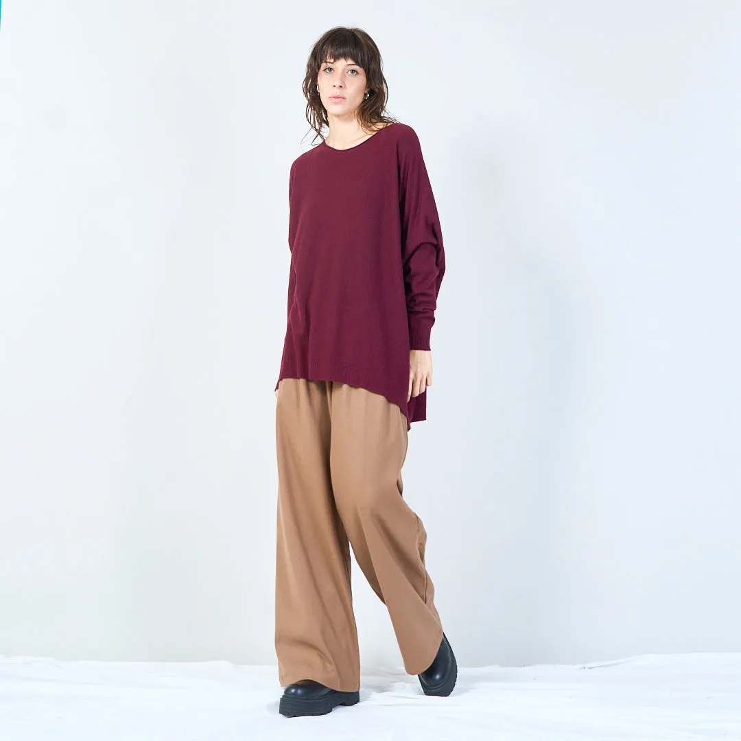 Relaxed fit oversized knit top wholesale