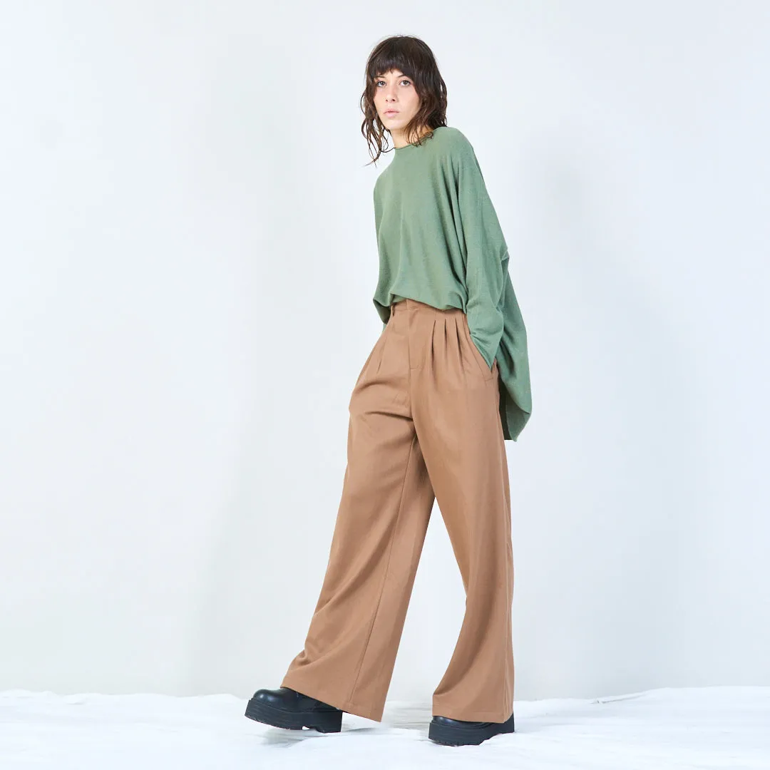 Relaxed fit oversized knit top wholesale