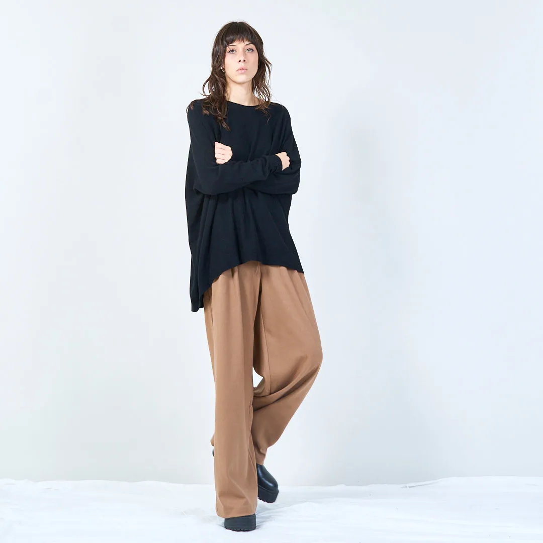 Relaxed fit oversized knit top wholesale