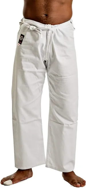 Ronin Medium Weight Karate Pants 100% Cotton 8oz  Traditional Drawstring  Black & White  Quality & Comfort for Training