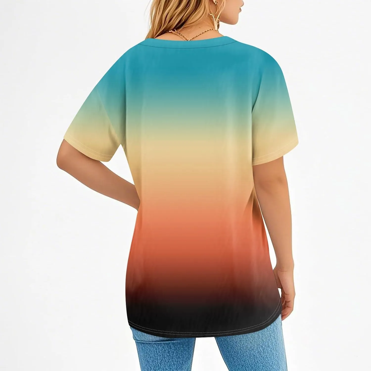 Summer Tops for Women 2025 Short Sleeve V Neck Plus Size Womens Tops Drssy Casual Shirts for Women Blouese Trendy