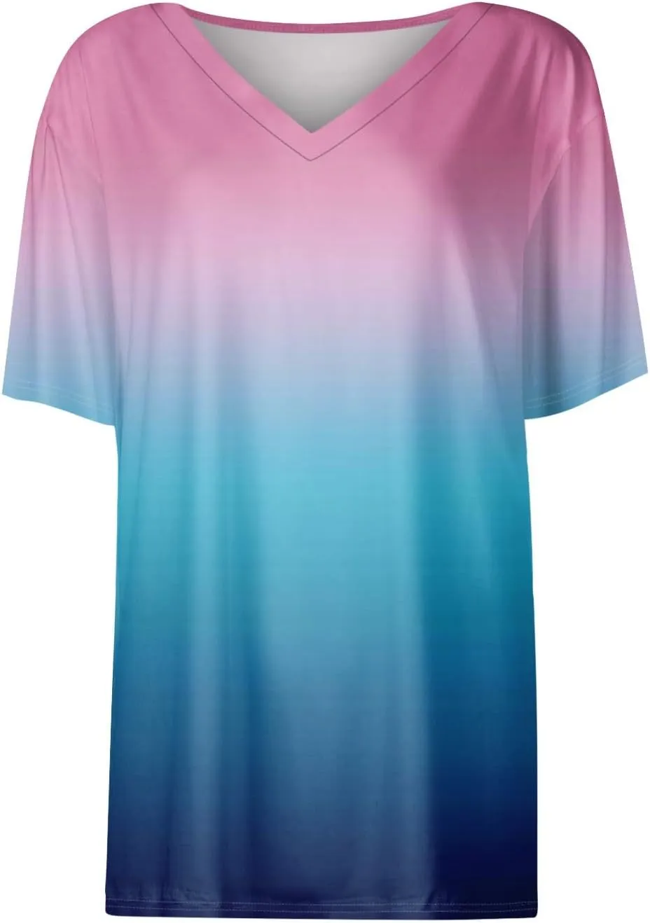 Summer Tops for Women 2025 Short Sleeve V Neck Plus Size Womens Tops Drssy Casual Shirts for Women Blouese Trendy