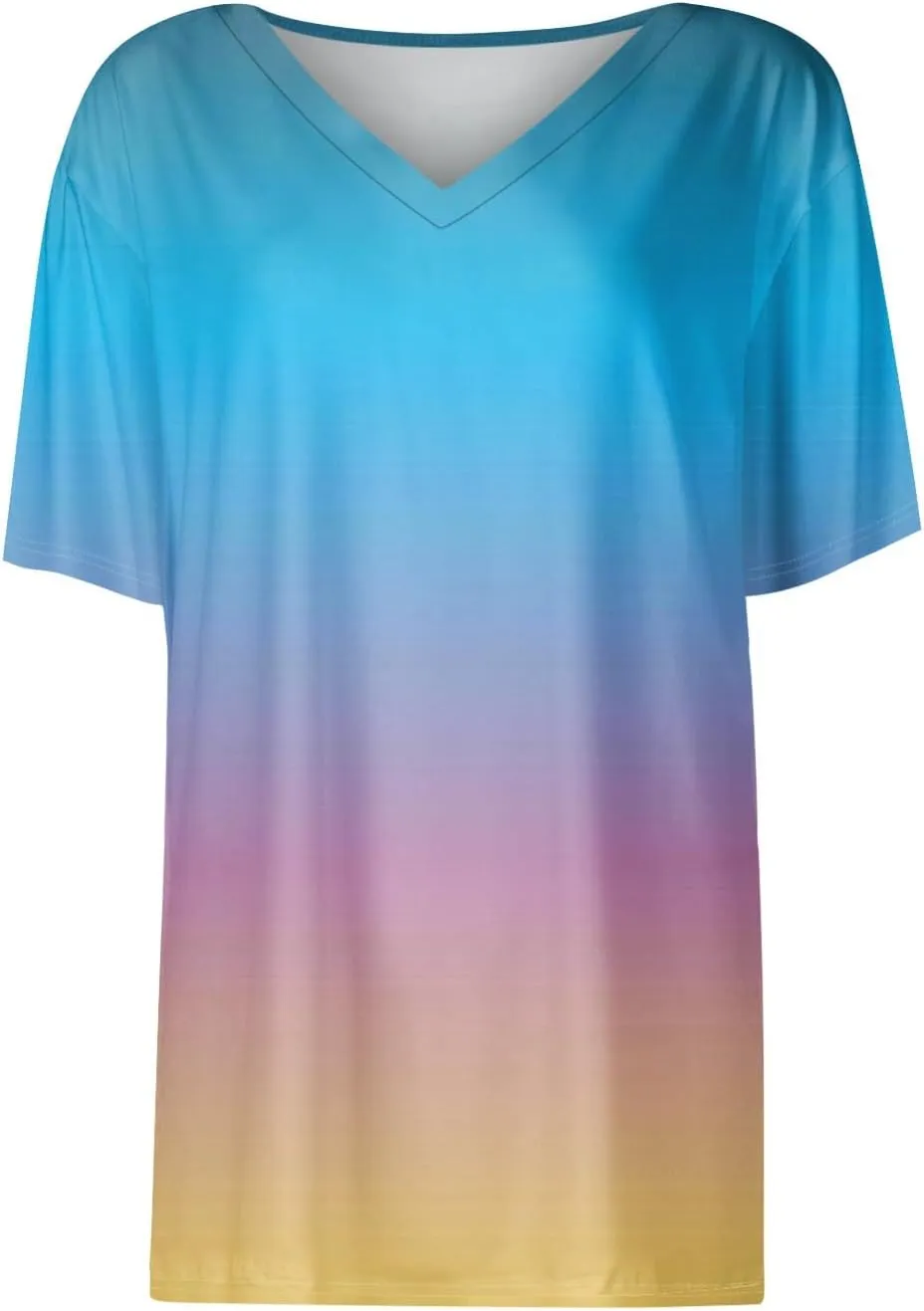 Summer Tops for Women 2025 Short Sleeve V Neck Plus Size Womens Tops Drssy Casual Shirts for Women Blouese Trendy