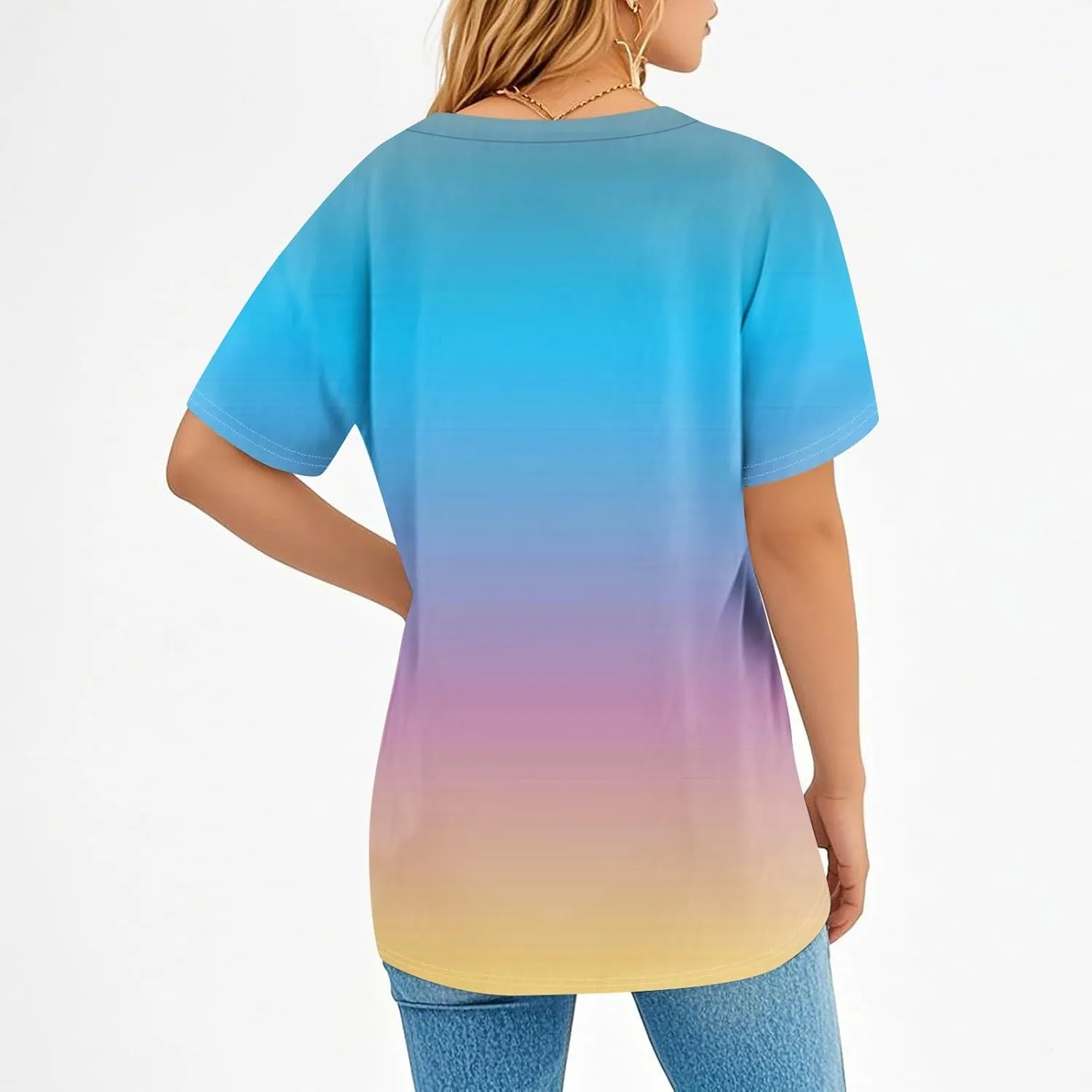 Summer Tops for Women 2025 Short Sleeve V Neck Plus Size Womens Tops Drssy Casual Shirts for Women Blouese Trendy