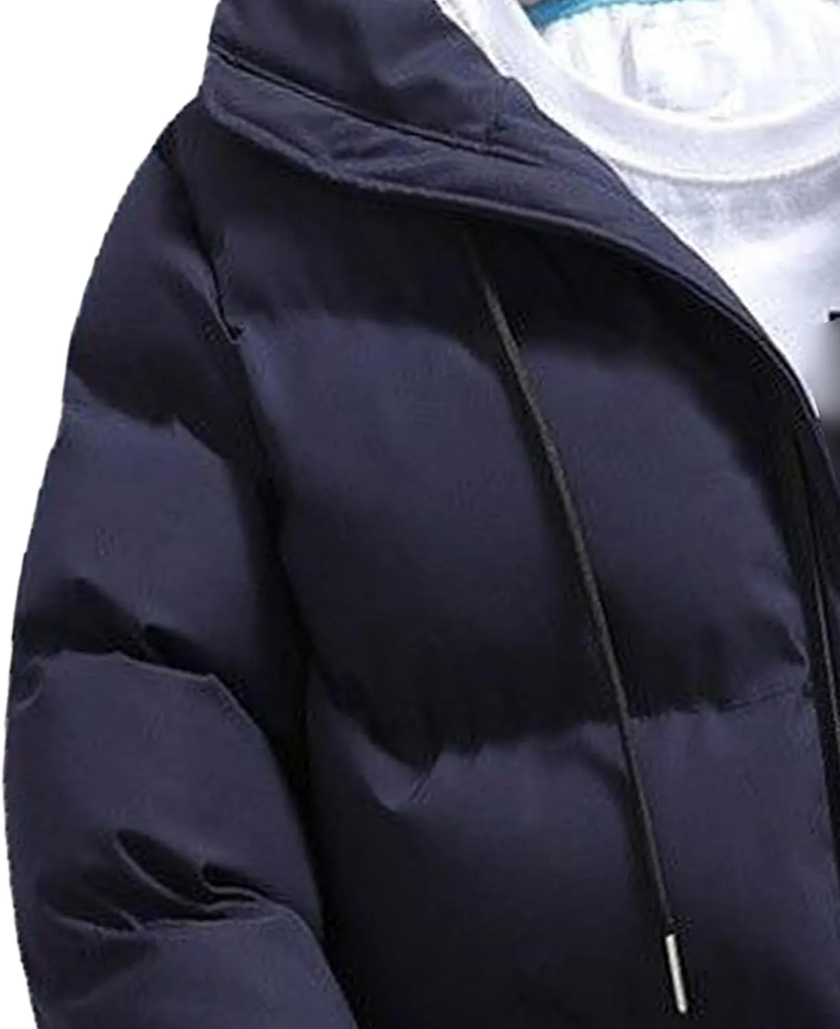 Winter Thicken Jacket for Men Windproof Warm Hooded Down Coat Padded Quilted Outwear Outdoor Parka Outerwear