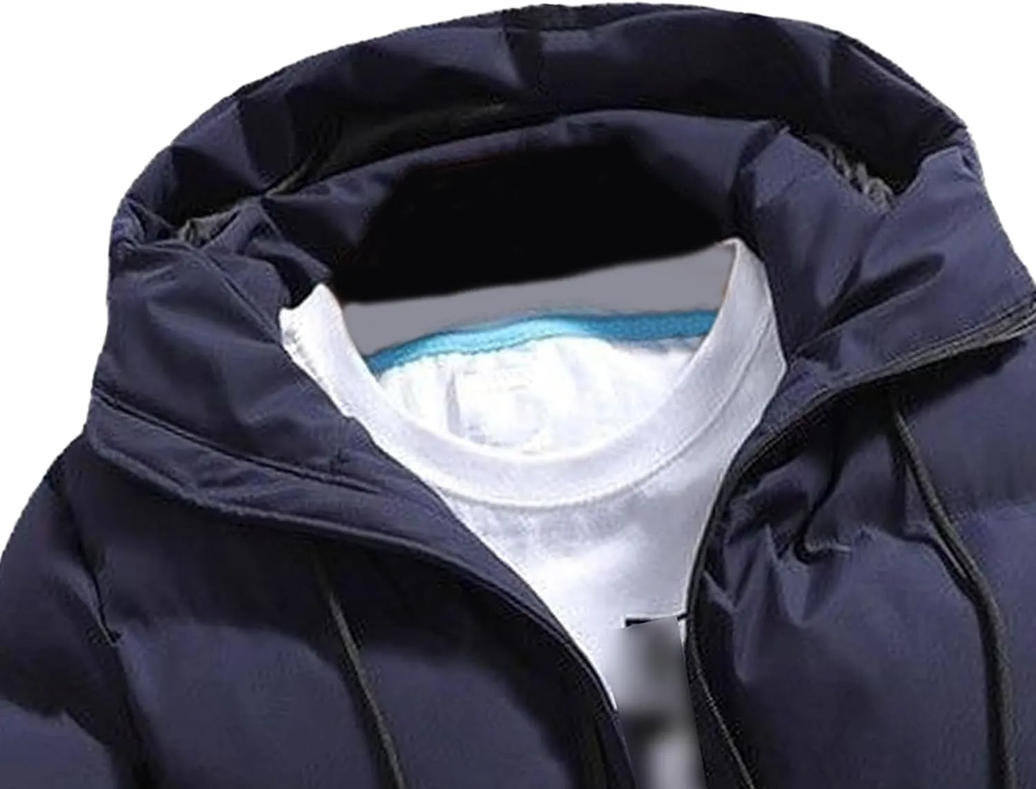 Winter Thicken Jacket for Men Windproof Warm Hooded Down Coat Padded Quilted Outwear Outdoor Parka Outerwear