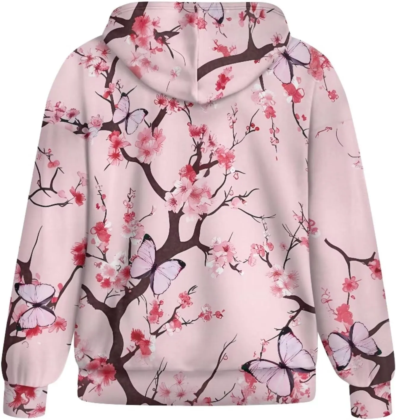 Women Zippered Hoodies Hooded Sweatshirt with Pocket Oversized Hoodie Drawstring Sweater Breathable Jacket Top