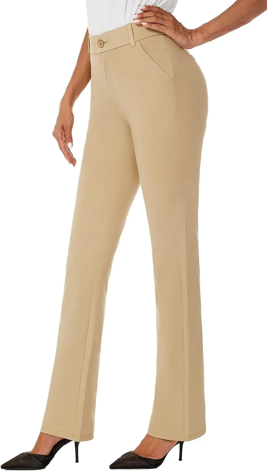 Women's Ease into Comfort Barely Bootcut Stretch Dress Pants