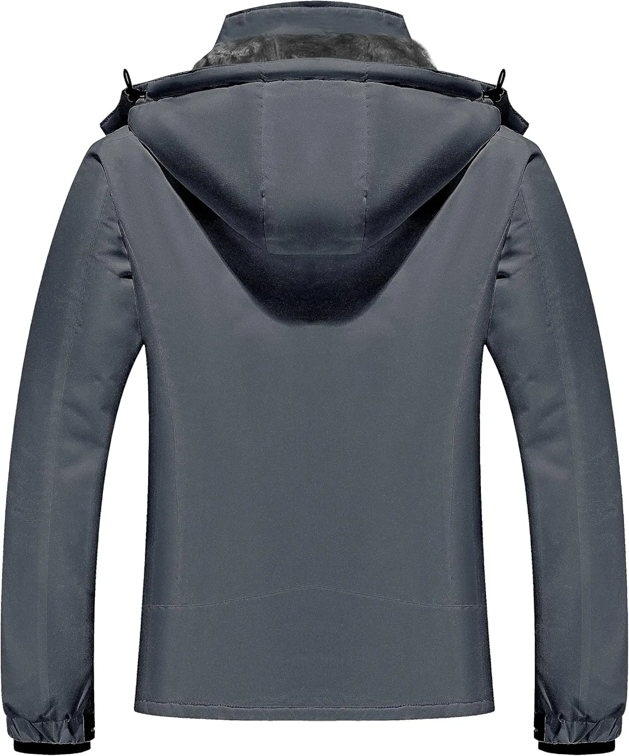WULFUL Womens Waterproof Snow Ski Jacket Mountain Windproof Winter Coat with Detachable Hood